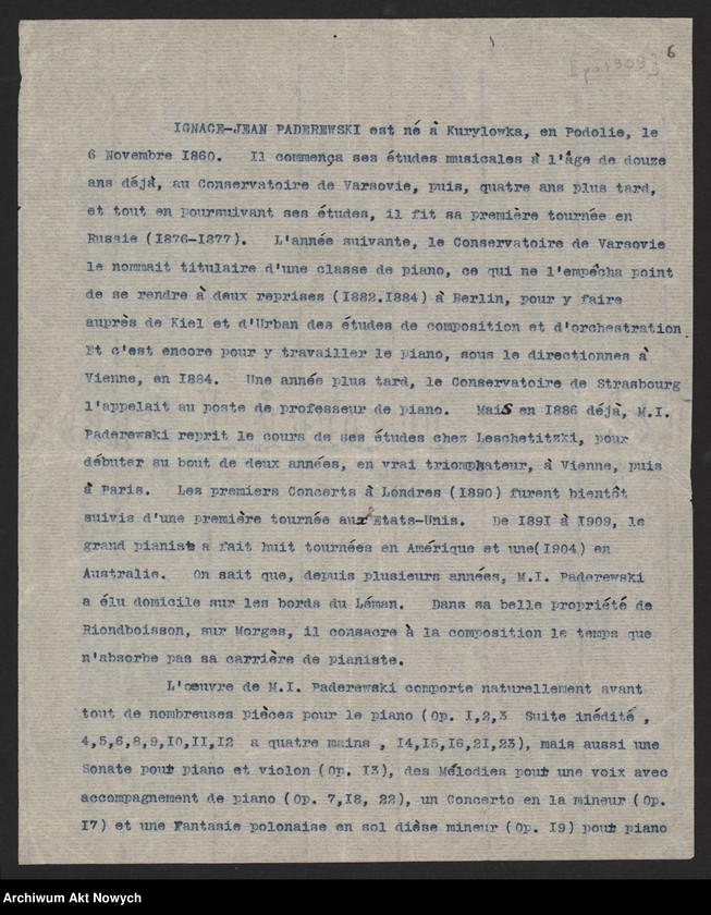 image.from.unit.number "Artykuły słowników biograficznych i encyklopedii. Korespondencja dla ustalenia danych biograficznych I. J. Paderewskiego"