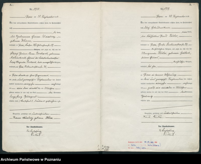 Obraz 6 z jednostki "Księga miejscowa urodzeń tom V-VI [Rejestr główny urodzeń]"