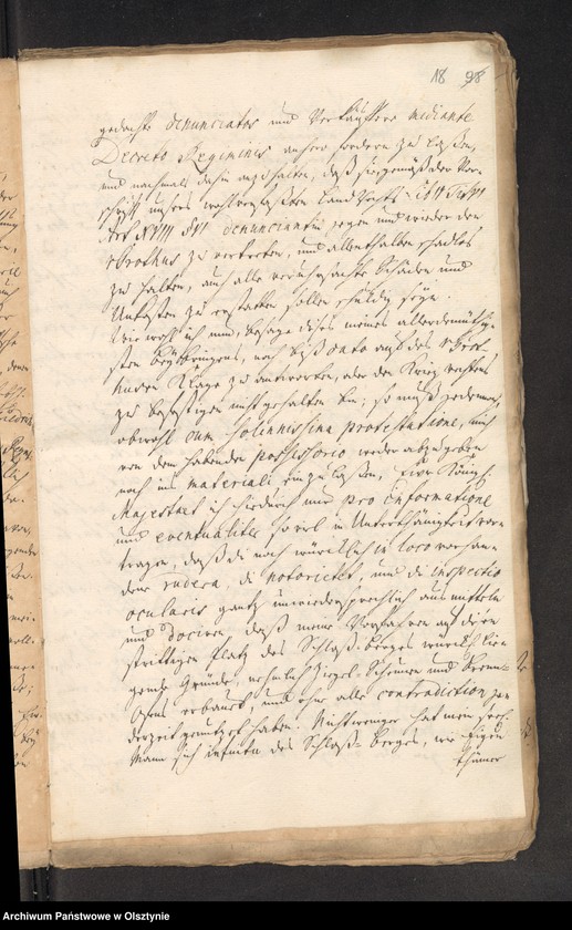 image.from.unit.number "In S. [Sachen] Carl Dieterich von Grothuß contra die verwittibte Tribunals=Vice=Praesidentin von Perbant wegen Umbpfügung und Besäung eines zu Podollen und Schalwen [Schallwen] gehörigen Stück Akers Garbnicken genannt"