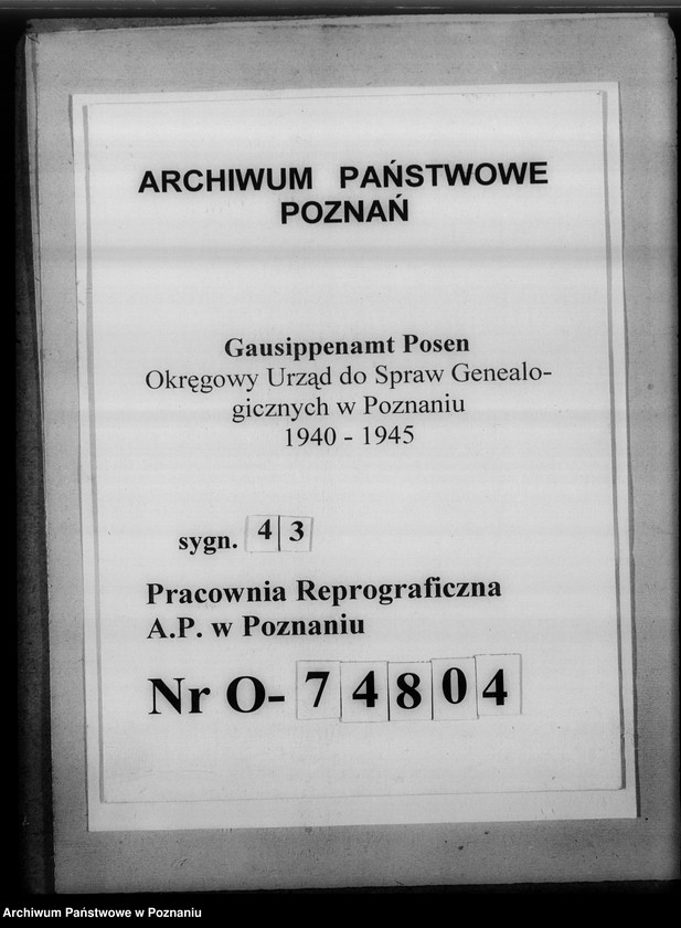 Obraz 1 z jednostki "Zeitschrift für ostdeutsche Sippenforschung [korespondencja w sprawie prospektu wydawnictwa, umowa z Wydawnictwem Pedagogicznym]"