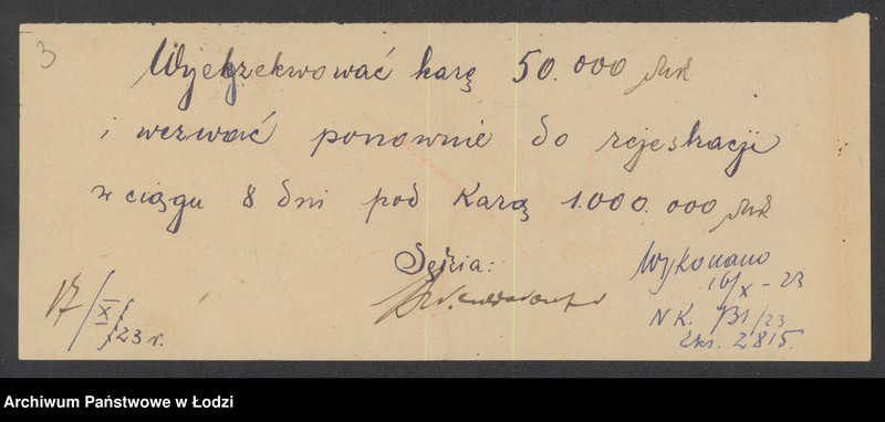 Obraz 5 z jednostki "Lejb Szymkowicz- handel mąką i zbożem"