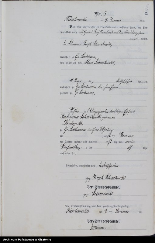 image.from.unit.number "Sterbe-Neben-Register Nr 1 - 146"