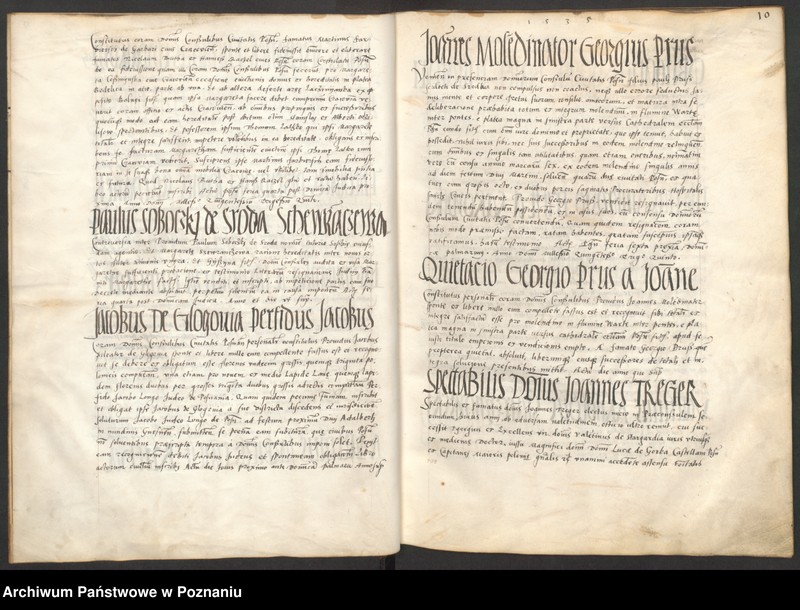 Obraz 15 z jednostki "Liber obligacionum decretorum, quietationum contractuum bona immobilia, summas pecuniaris ac res ad diuturnitatem pertinentes continens coram spectabili consulatu Posnaniensi ...signo A."
