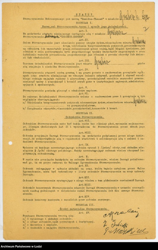 Obraz 10 z jednostki ""Gemiłus-Chesed" w Grabowie k/Łęczycy"