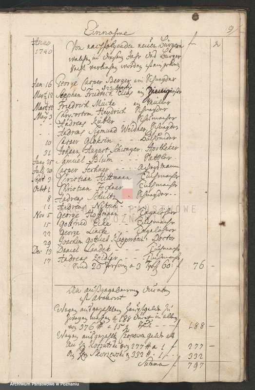 Obraz 11 z jednostki "Rechnung der Stadt Lissa; język niemiecki"