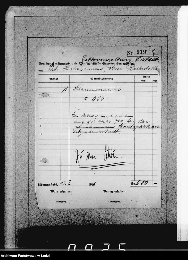 image.from.unit.number "Kasse Einnahmen von Pelzwaren"