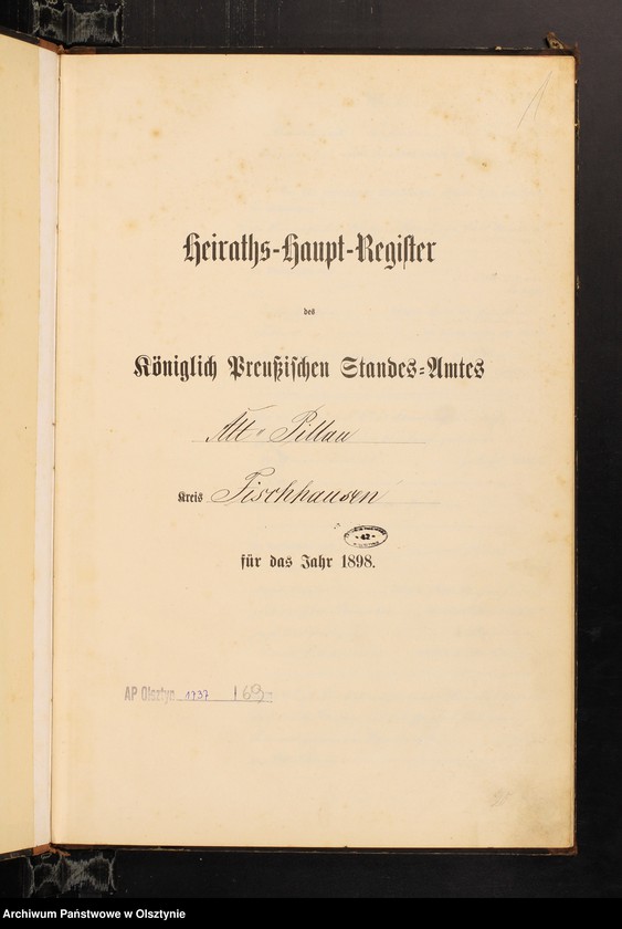 image.from.unit.number "Heiraths-Haupt-Register Nr 1 - 29"