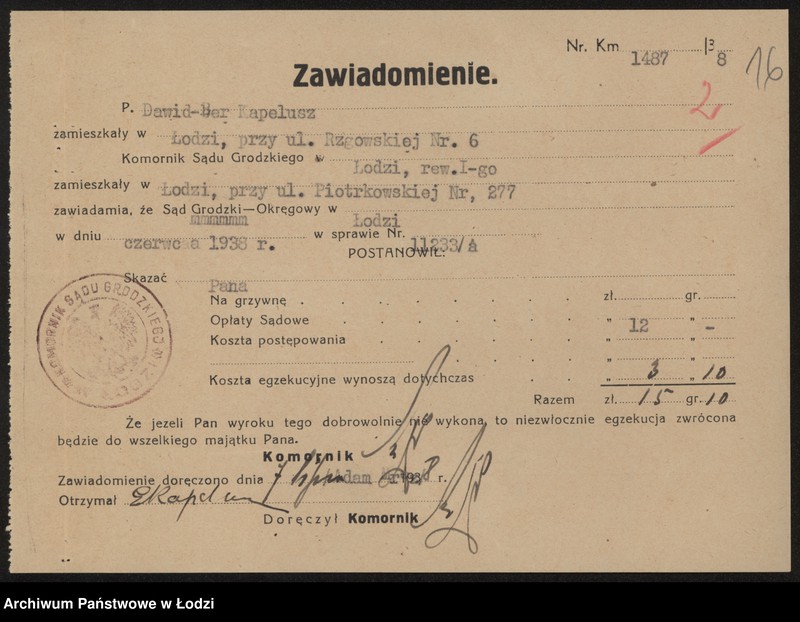 Obraz 18 z jednostki "Dawid – Ber Kapelusz- sprzedaż dodatków zegarmistrzowskich"