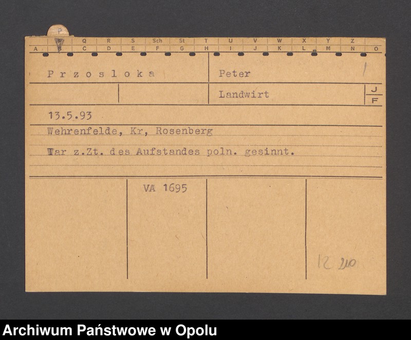 image.from.unit.number "[Przosloka Peter, ur. 13.05.1893, zam. Wehrenfelde]"