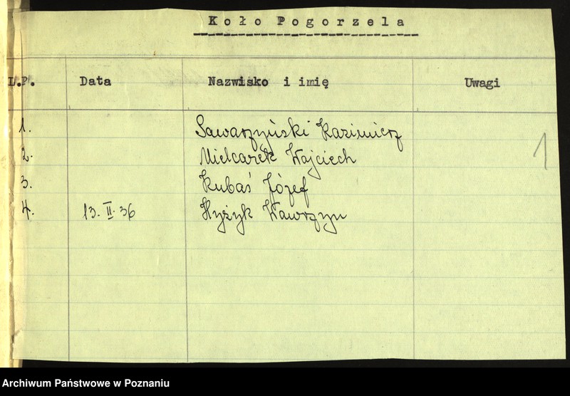 Obraz 4 z jednostki "Pogorzela, powiat Krotoszyn - akta koła."