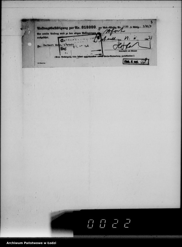 Obraz 7 z jednostki "Lebensmitteleinkauf. Aufträge, [Lieferscheinen und Rechnungen] 17941-18000"