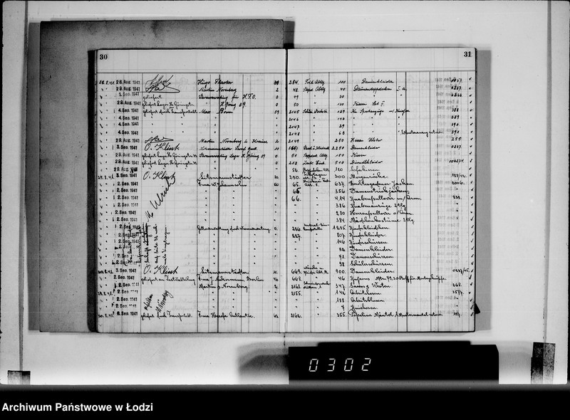 Obraz 20 z jednostki "Textil-Lagerverwaltung Getto [Książka magazynowa towarów wychodzących z Getta]"