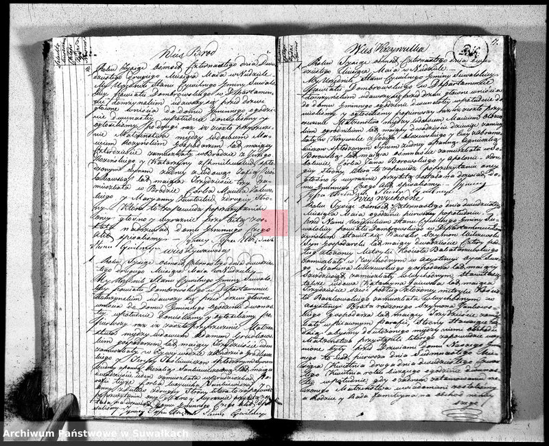 image.from.unit.number "Księga aktów śłubnych gminy suwalskiey, powiatu dąbrowskiego w departamencie łomżyńskim od dnia 1-go miesiąca Maja 1814 po 1-go miesiąca Maja 1815 r-u"