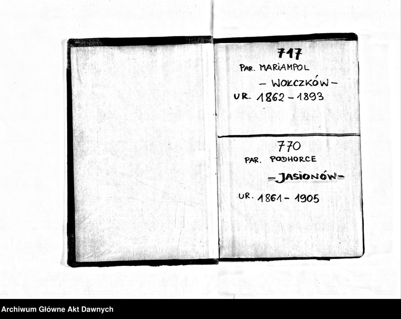 image.from.unit.number "Parafia: Mariampol [i Podhorce]. Dekanat: Buczacz [i Brody]. Księga metrykalna urodzeń 1862-1893 dla wsi Wołczków, parafia Mariampol [i 1861-1905 dla wsi Jasionów, parafia Podhorce]."