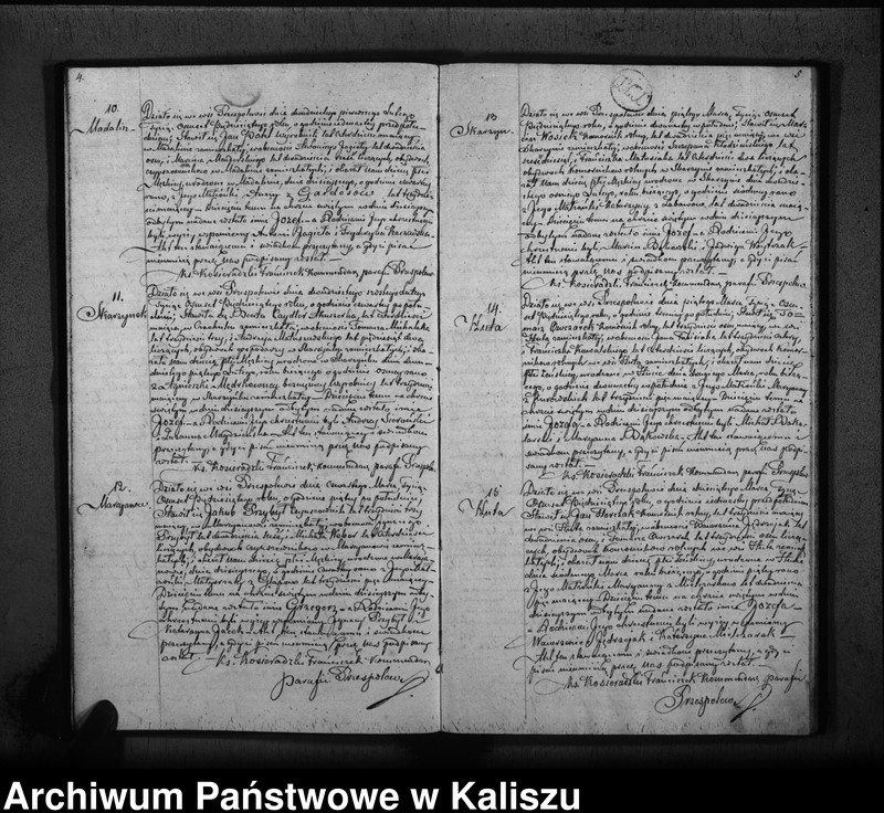 Obraz 5 z jednostki "Księga duplikat urodzonych, zaślubionych i zmarłych"