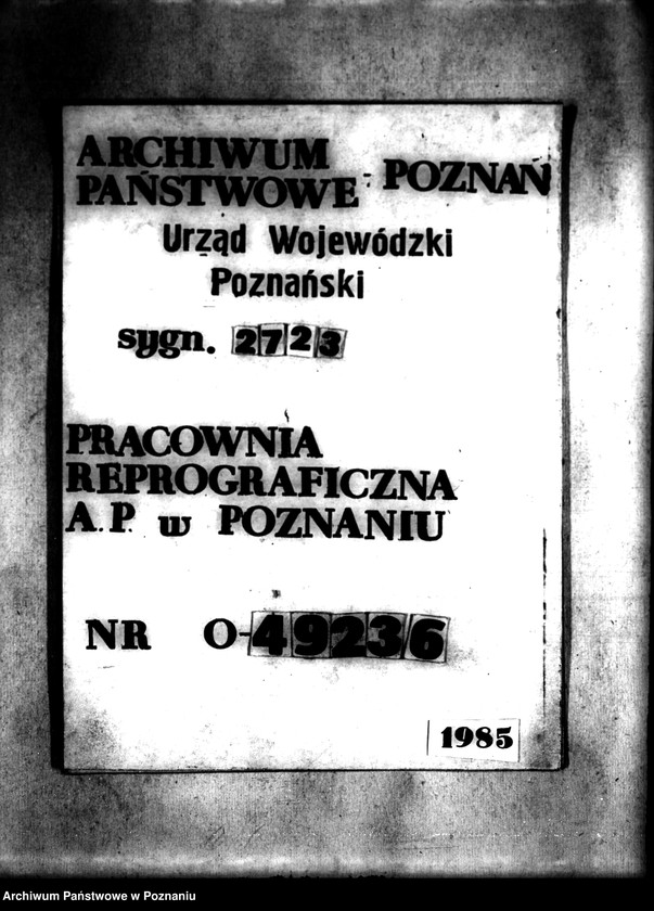 Obraz 1 z jednostki "Majątek Sobota powiatu poznańskiego wyłączenie z art. 4 i 5 ustawy o wykonaniu reformy rolnej Józef Frydrychowicz"