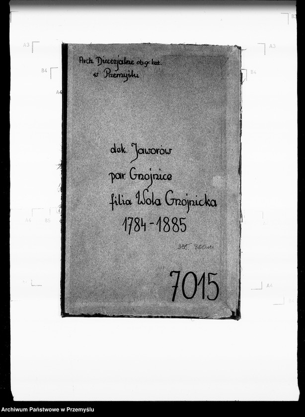 Obraz 4 z jednostki "[Kopie ksiąg metrykalnych parafii Gnojnice z filią Wola Gnojnicka (dekanat Jaworów)]"