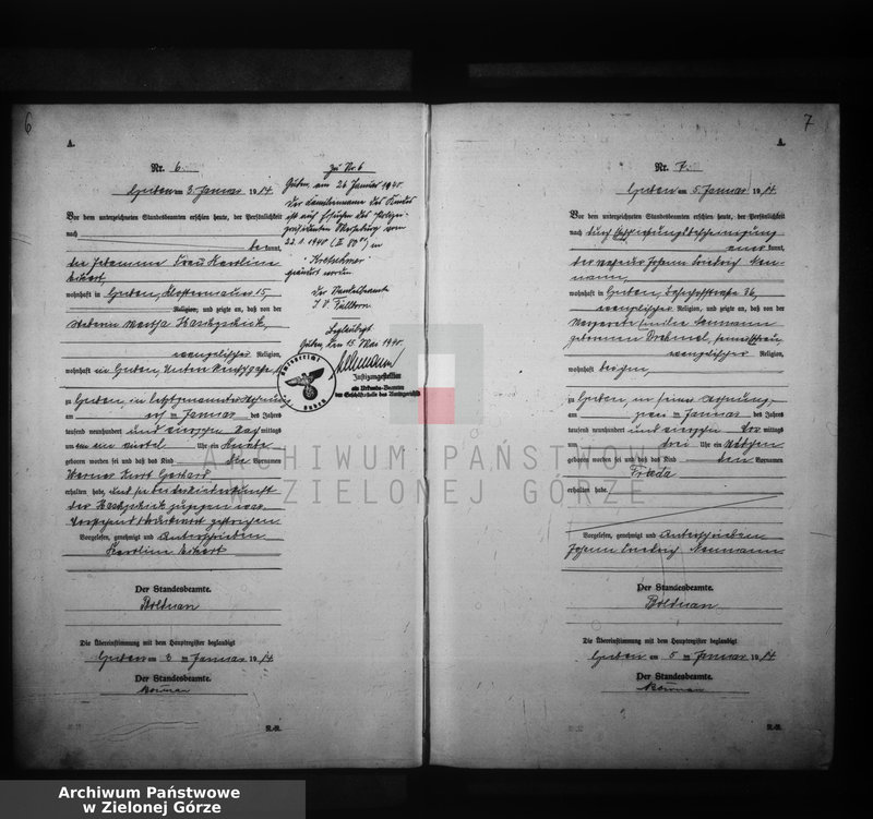 image.from.unit.number "Geburts-Neben-Register, Vol. I No 1 bis 271"