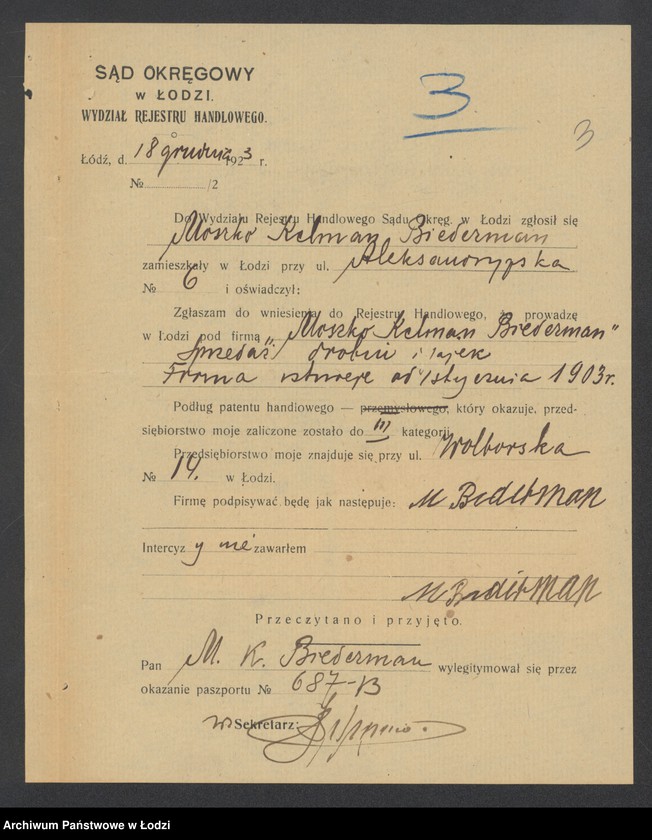 Obraz 5 z jednostki "Moszek Kelman Biederman – drobna sprzedaż drobiu"