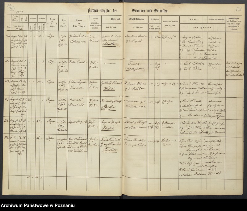 Obraz 18 z jednostki "Verzeichniss der Gebornen und Getauften, Getrauten, Verstorbenen"