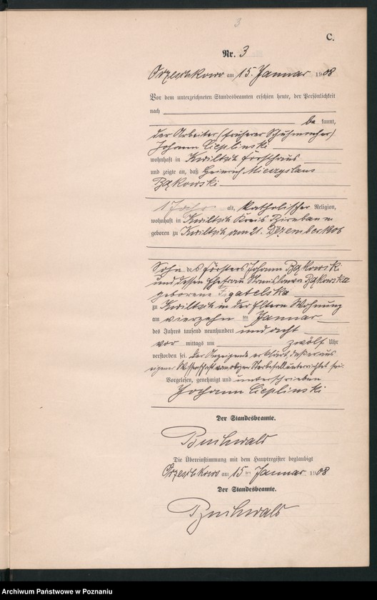 Obraz 6 z jednostki "Sterbe-Neben-Register"