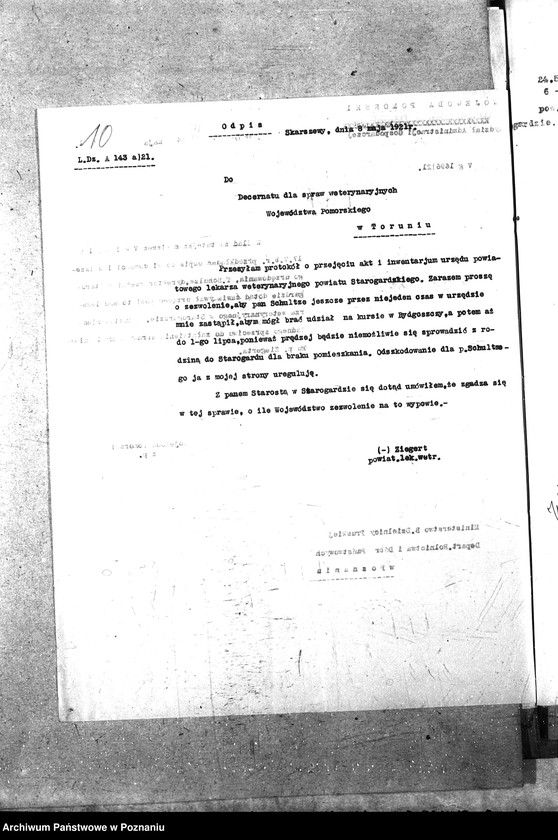 Obraz 14 z jednostki "Pow. lekarz Weterynaryjny Starogard"