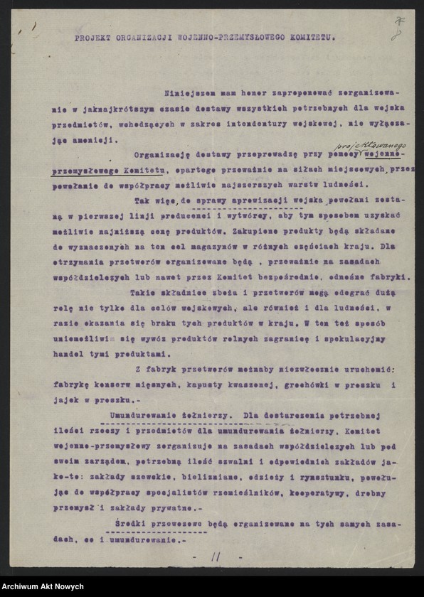 image.from.unit.number "Projekty usprawnienia gospodarki narodowej. Korespondencja. Protokół"