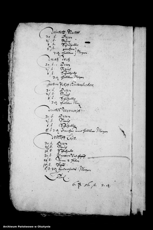 image.from.unit.number "Kirchen-Rechnung der Stadt Deutsch Eylau"