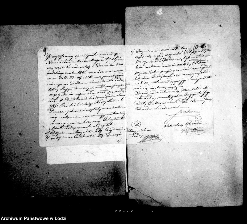 Obraz 11 z jednostki "Akta archiwum ławnika czynnego tyczące się wystawienia domu cechowego przez tkaczy w mieście Łodzi"