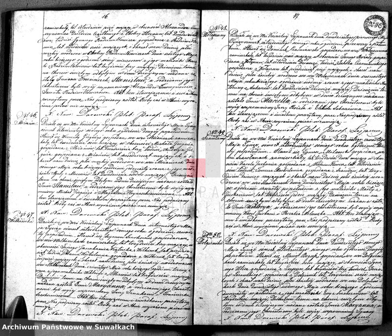 image.from.unit.number "Duplikat Aktów urodzenia Małżeństwa i Zeyścia Parafii Leypuny z roku 1848"