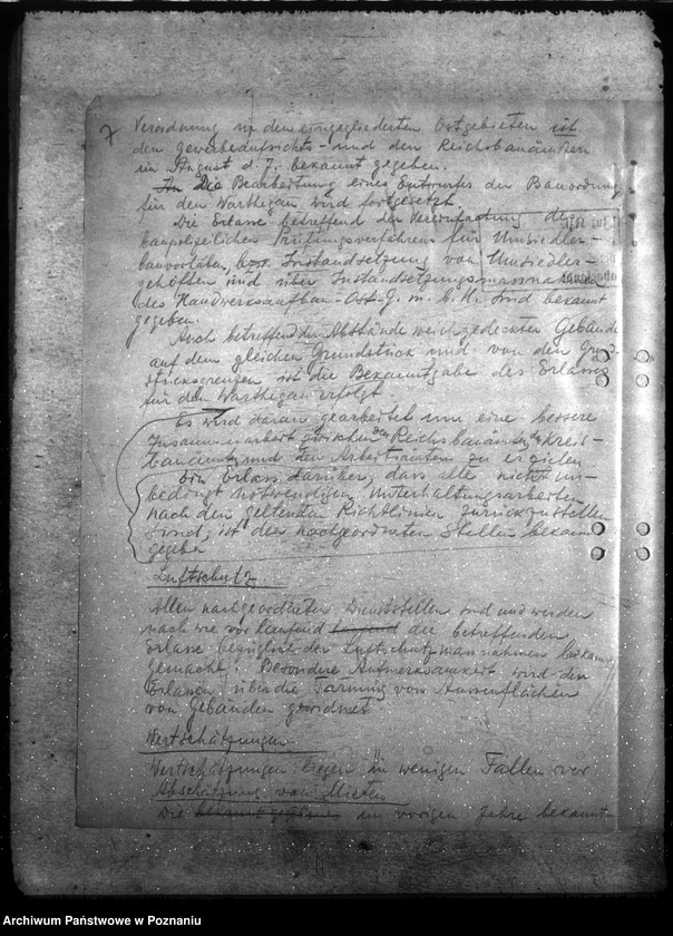 Obraz 11 z jednostki "Sprawozdania sytuacyjne wydziału budowlanego"