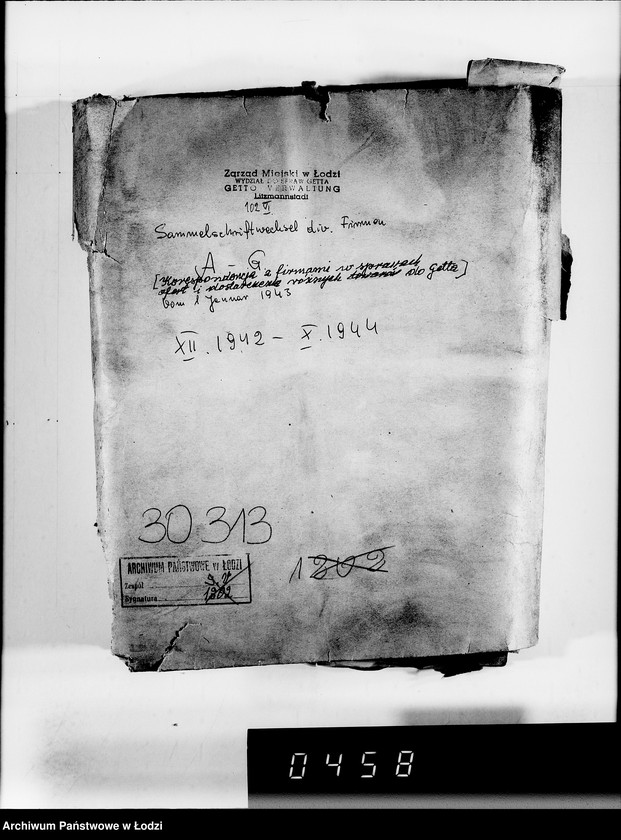 Obraz 4 z jednostki "Sammelschriftwechsel der Firmen A-G [Korespondencja z firmami w sprawach ofert i dostarczenia różnych towarów do Getta]"