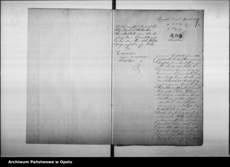 Obraz 5 z jednostki "Acta des Magistrats zu Oppeln betreffend den Gastwirtschaftsbetrieb im Hause No 32 Bleiche Vol: I"