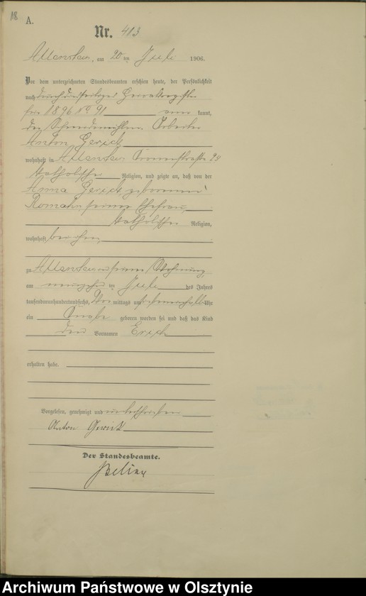 image.from.unit.number "Geburts-Haupt-Register Tom II, Nr 398-778"