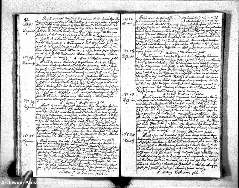 image.from.unit.number "Duplikat Aktów Urodzonych, Zaślubionych i Zeszłych Urzędnika Stanu Cywilnego Rzymsko-Katolickiego Kościoła Obrzędu Łacińskiego Kopciowskiey Parafii z Roku 1841"