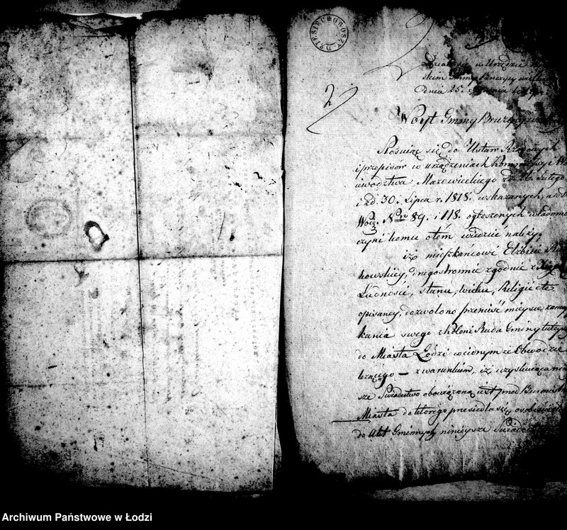 Obraz 9 z jednostki "Akta tyczące się świadectw przesiedleń"