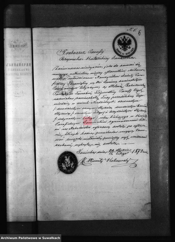 image.from.unit.number "Dokumenta o brakosočetaniu iż Filipovskago Prichoda 1872 goda"