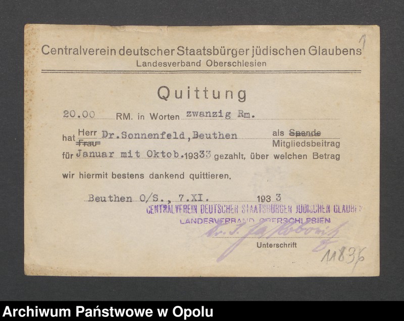 Obraz 3 z jednostki "[Sonnenfeld Dr, Beuthen]"