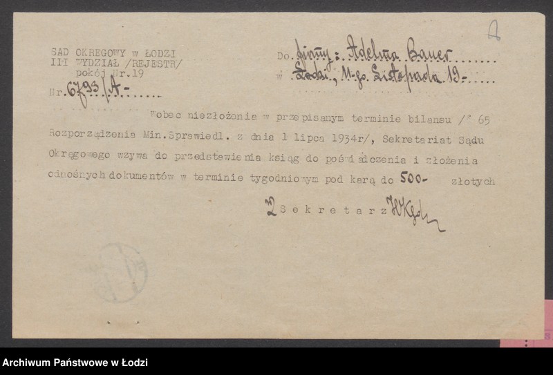 Obraz 10 z jednostki "Adelina Bauer - sklep kolonialno-spożywczy i sprzedaż mleka"