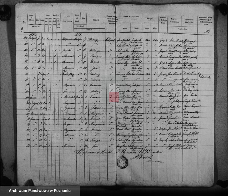Obraz 9 z jednostki "Księga urodzonych, zaślubionych, zmarłych"