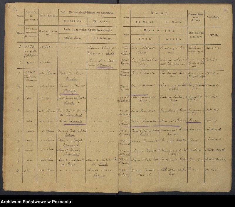 Obraz 10 z jednostki "Konfirmatenregister"