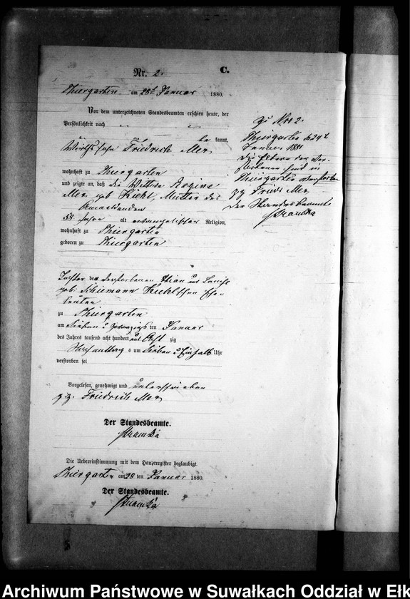 image.from.unit.number "Sterbe-Neben-Register des Preussischen Standes-Amtes Prinowen Kreis Angerburg"