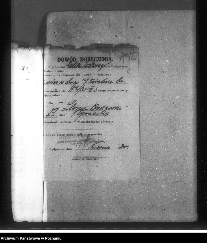 Obraz 13 z jednostki "/Uprawnienia wodne firmy Lloyd Bydgoski, Spółka Akcyjna Bydgoszcz ul. Grodzka 28/29/"