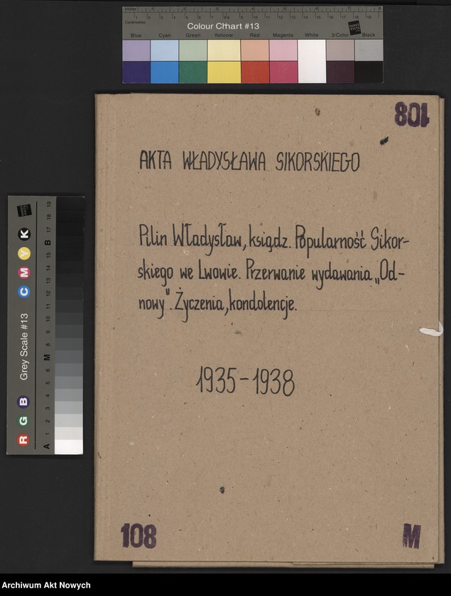 image.from.unit.number "Pilin Władysław, ksiądz. Popularność W. Sikorskiego we Lwowie. Przerwanie wydawania "Odnowy". Życzenia, kondolencje."