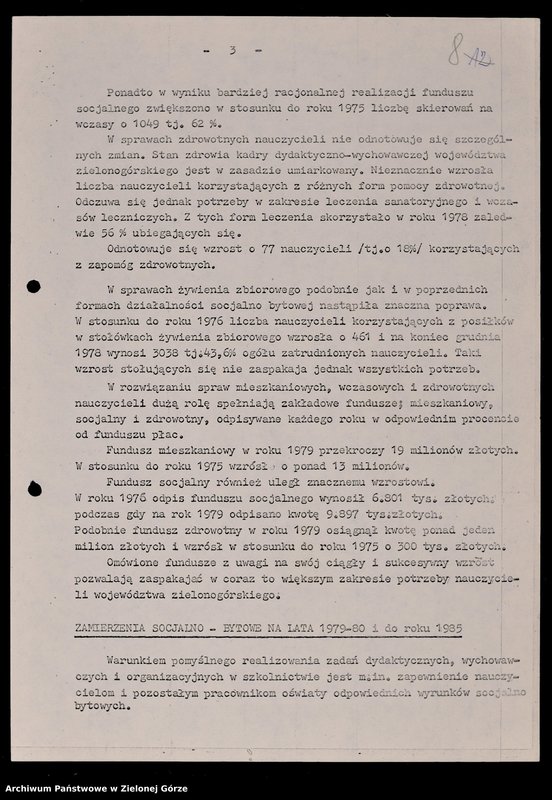 image.from.unit.number "Protokóły z posiedzeń Komisji Wychowania, Oświaty i Kultury Wojewódzkiej Rady Narodowej w Zielonej Górze; Nr 19 - 24"