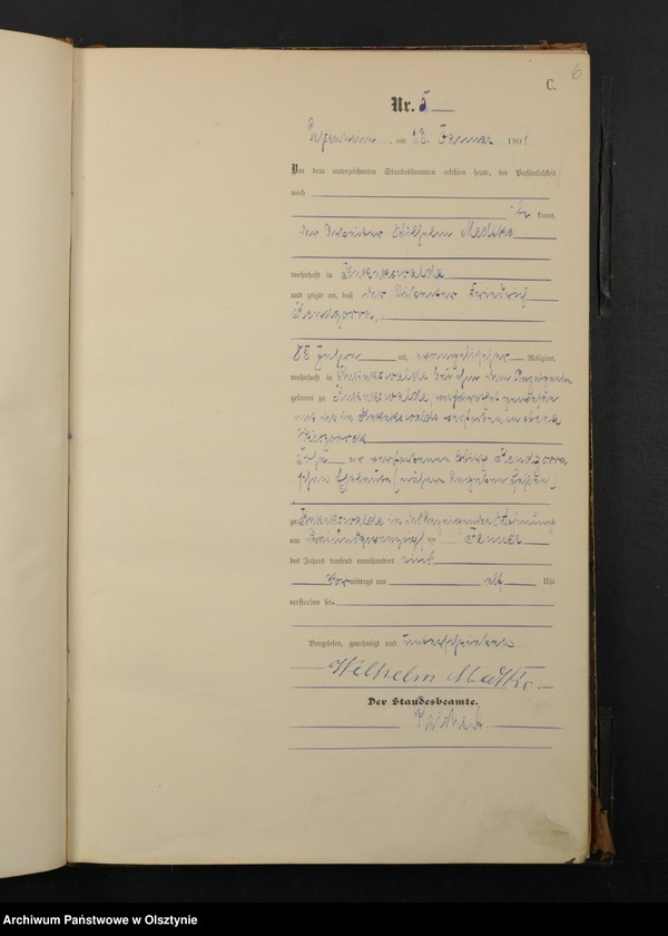 image.from.unit.number "Sterbe-Haupt-Register Nr 1 - 99"