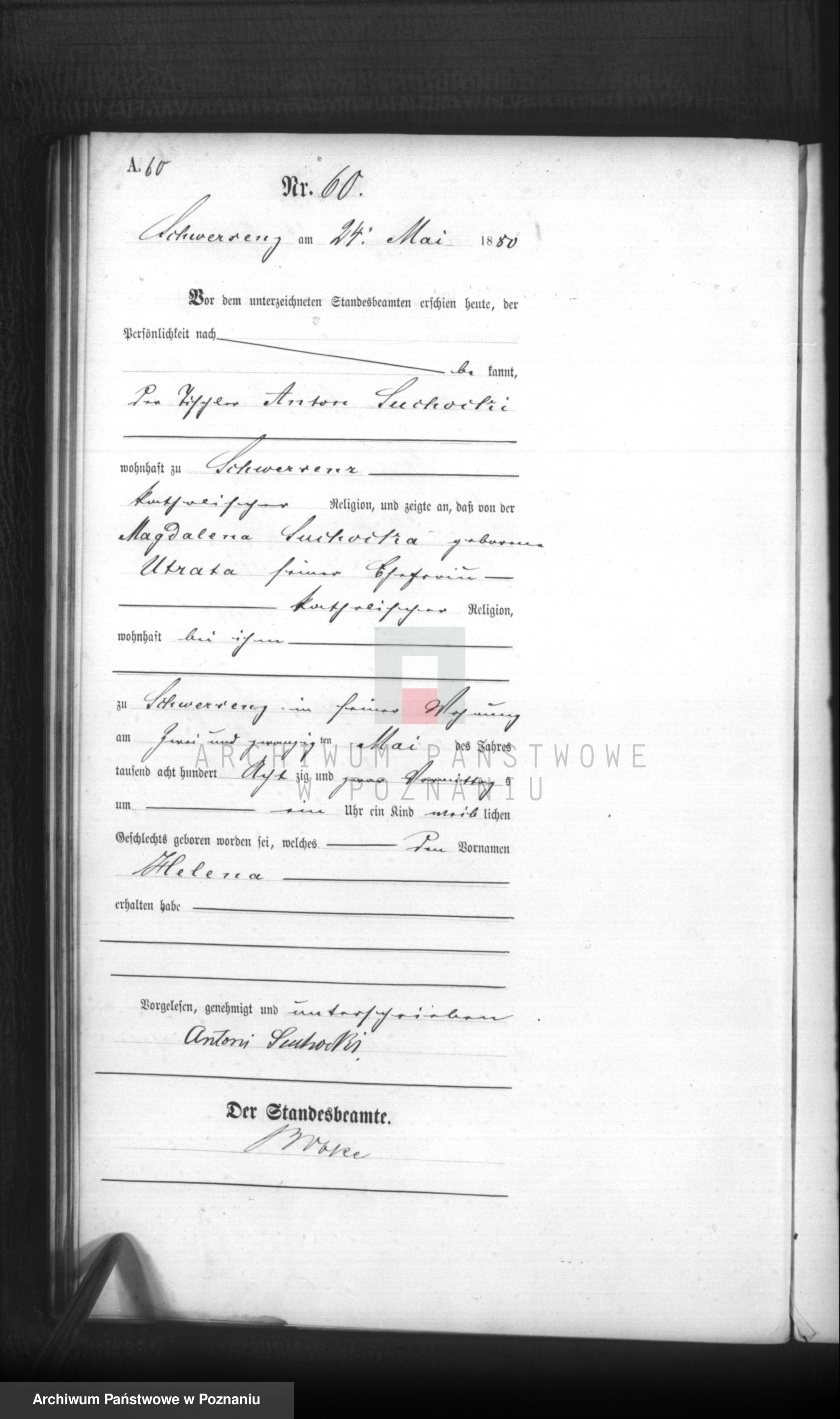 Skan z jednostki: Księga urodzeń