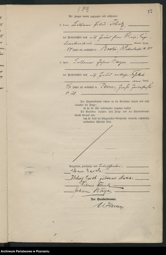 Obraz 19 z jednostki "Księga miejscowa małżeństw tom II [Rejestr główny małżeństw]"