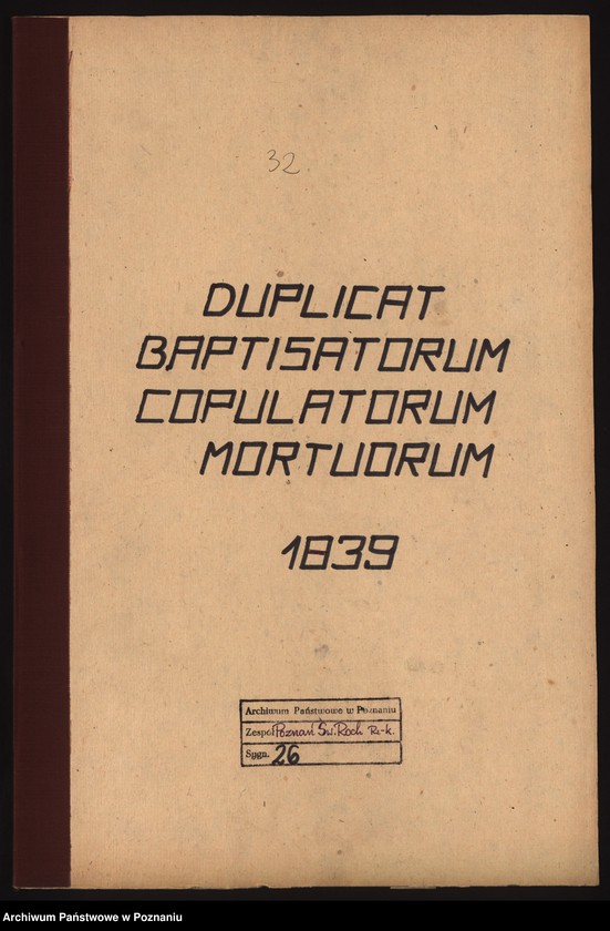 Obraz 2 z jednostki "Duplicat baptisatorum, copulatorum, mortuorum"