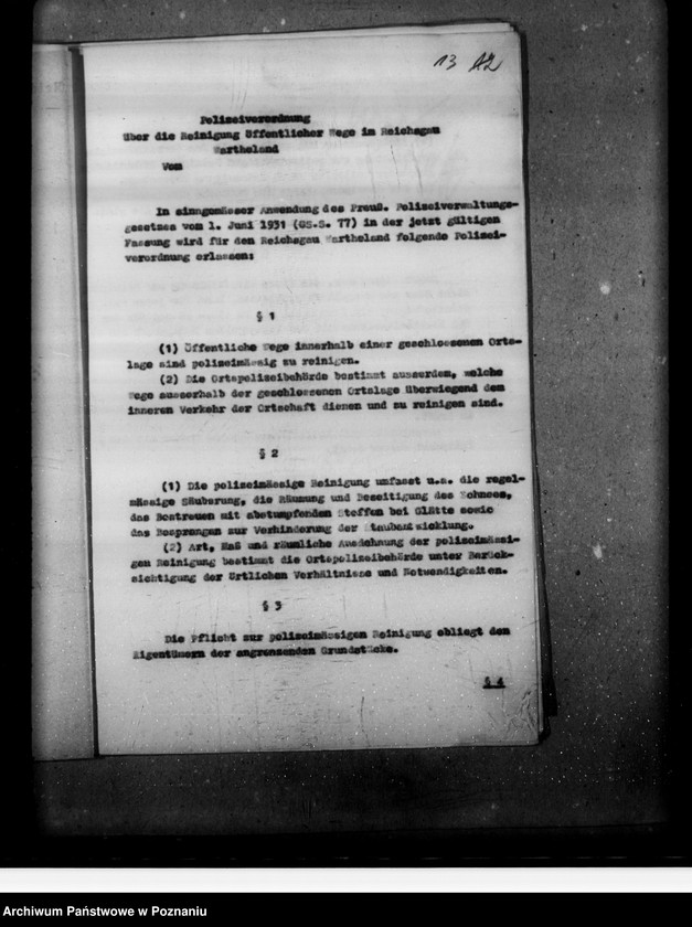 Obraz 17 z jednostki "Einführung des Gesetzes über die Reinigung öffentlicher Wege"